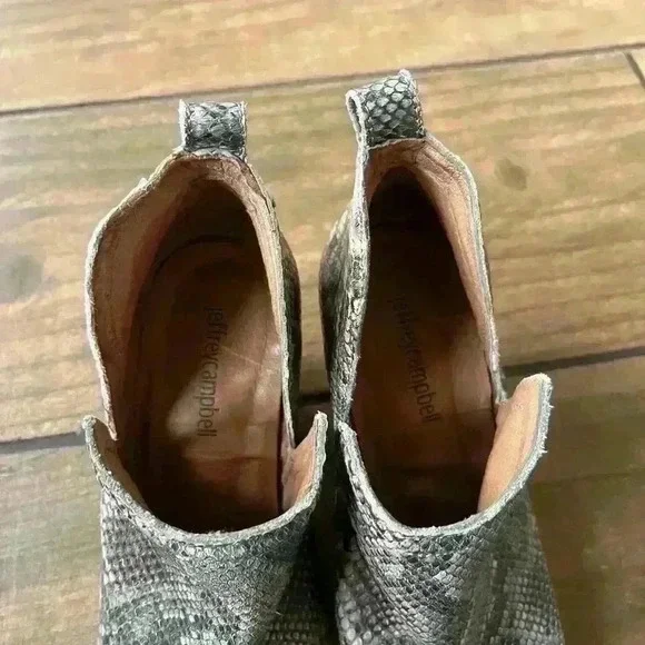 Jeffrey Campbell rosalee snakeskin bootie size 6.5 - Picture 3 of 5